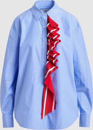 Essentiel Chemises Juf Rouge Bleu