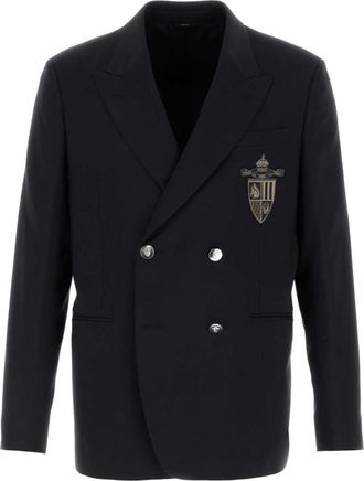 Fendi Blue Wool Blazer