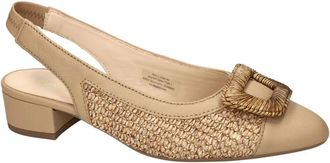 Gabor Schoenen, Dames, Beige, 39 EU, Leer, 81.526.44 Slingback Pump