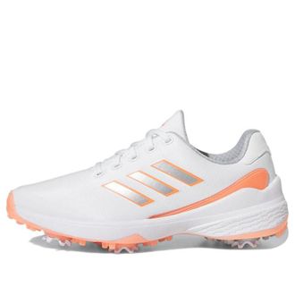 adidas (WMNS) adidas ZG23 Golf Shoes Cloud White Silver Metallic Coral Fusion GZ2176