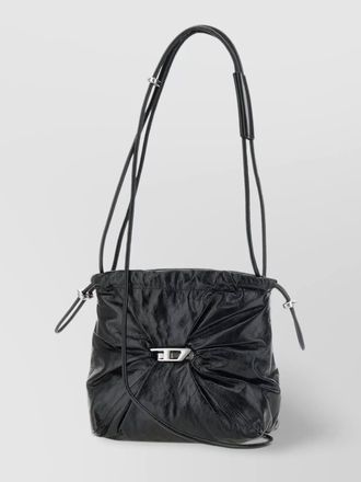 Diesel scrunch-d leather shoulder bag