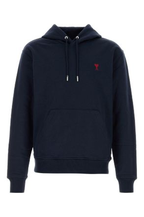 Ami Ami Navy Blue Cotton Sweatshirt