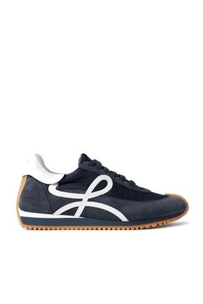Loewe Flow Runner Leather-Trimmed Suede and Nylon Sneakers