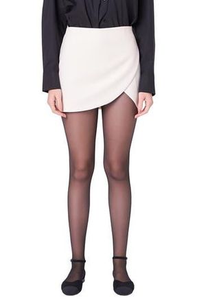 English Factory Faux Wrap Miniskort in Beige at Nordstrom Rack, Size Large