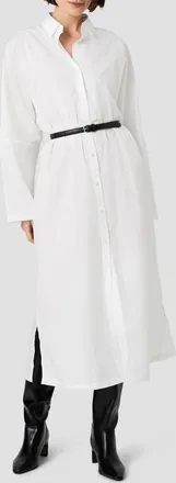 French Connection Cambria Cotton Maxi Shirtdress in Winter White at Nordstrom, Size X-Large