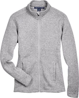Devon & Jones Womens Bristol Full-Zip Sweater Fleece Jacket
