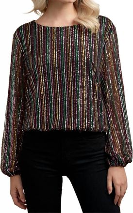 Ali & Jay Shes A Bad Mama Jama Blouse In Sequin
