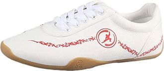 Generic Unisex Taekwondo Shoes,Boxing Sport Gym for Children Adults for Karate Kung Fu(White,9.5 UK)