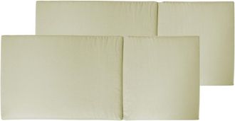 Beliani Conjunto de 2 cojines de respaldo asiento 50 x 70 cm Verde