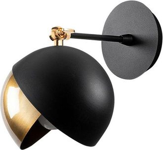 Wonderlamp Aplique De Pared Harvey 20 Negro/oro