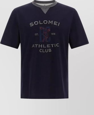 Brunello Cucinelli cotton solomei athletic club printed t-shirt