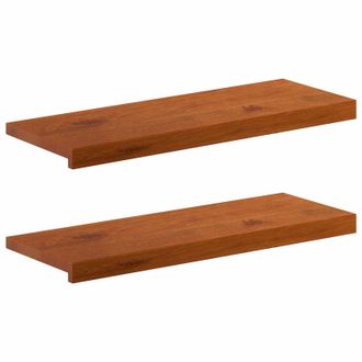 vidaXL Soglie Per Finestre 2 Pz Marrone 80 X 30 X 2 Cm Vidaxl