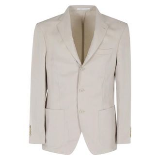 Eleventy Blazers, male, Beige, Size: XL Giacca Monopetto Soft
