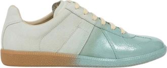 Maison Margiela Blue Color Block Replica Sneakers