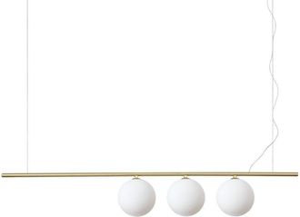 Netlighting PERLINE 3 Light Bar Pendant Ceiling Light Brass
