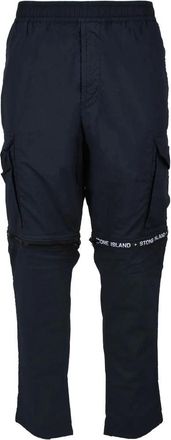 Stone Island Cotton Stretch Cargo Pants - Navy Blue