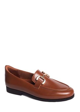 Marc Joseph New York Avery Street Hands Free Technology Leather Buckle Loafer in Cognac Napa Leather at Nordstrom, Size 10.5
