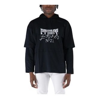 Études Studio Hoodies, male, Black, S, Long Sleeve Pave N23 T-Shirt
