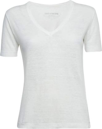 Zadig&Voltaire 2024 linen T-shirt - White