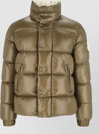 Moncler high collar padded jacket side pockets
