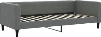 vidaXL Sof&aacute; Cama Sin Colch&oacute;n Tela Gris Oscuro 90x200 Cm Vidaxl
