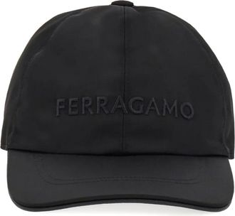 Ferragamo embroidered-logo baseball cap - men - Polyamide/Polyacrylic/Polyurethane - One Size - Black