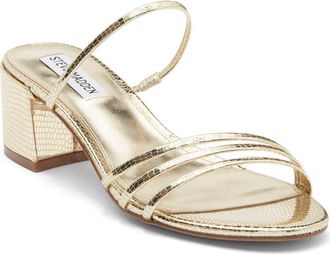 Steve Madden Miari Slide Sandal in Gold Lizard at Nordstrom Rack, Size 8.5