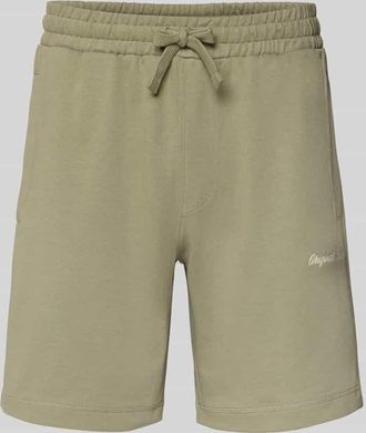 Jack & Jones Jack & Jones Shorts mit Label-Stitching Modell KARL in Schilf, Gr&ouml;&szlig;e XXL