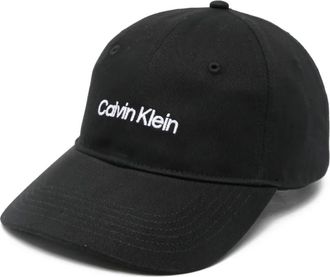 Calvin Klein logo baseball hat - men - Cotton - One Size - Black