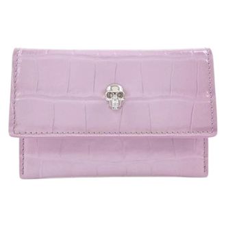 Alexander McQueen Pre-owned Wallets, male, Purple, Size: ONE SIZE Pre-owned Card Case