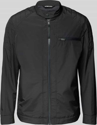 Strellson Jacke mit Stehkragen Modell Rockston in Black, Gr&ouml;&szlig;e 48