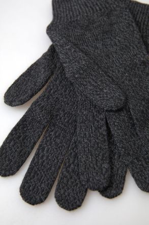 Dolce & Gabbana Virgin Wool Knit Gloves - Gray