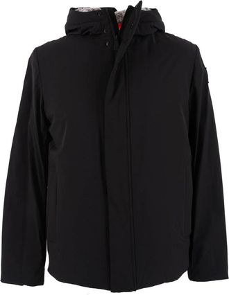Suns Korte Winter Parka Jas Zwart - Heren - Winterjassen - Zwart - S - Katoen - Jassen