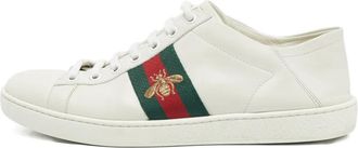 Gucci Sneakers in pelle a righe - Bianco