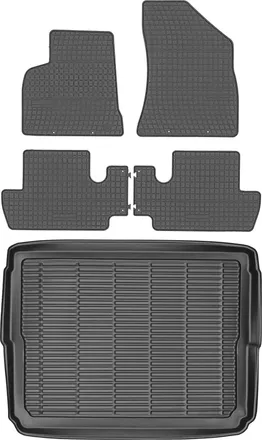 OEM Juego De Alfombrillas De Goma Para Coche Y Alfombrilla Para Maletero Para Peugeot 3008 I Crossover (2009-2016)