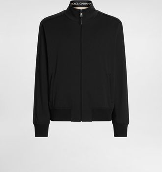 Dolce & Gabbana Technical Jersey Sweatshirt - Man Sweatshirts Black 44