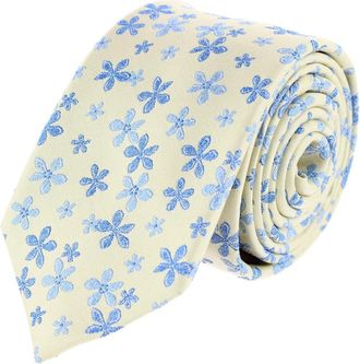Trafalgar Store Boys Weldon Floral Silk Novelty Necktie in Yellow at Nordstrom