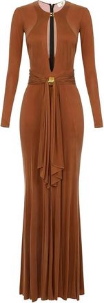 Elisabetta Franchi Keyhole-design Jewell-embellished Dress