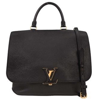 Louis Vuitton Volta Handbag Leather Black Leather Handbag (Pre-Owned)