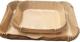 OEM Liner Para Freidora De Aire - Papel Pergamino No Adherente 29,2 X 14,8 Cm - Compatible Con Freidoras De Aire Xl - 100 Unidades