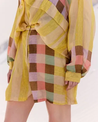 Mes Demoiselles... Paris Erode Shorts In Yellow
