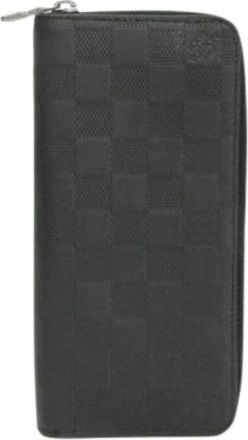 Louis Vuitton Pre-owned Zippy Wallet Vertical N63548 - Heren - Vintage Accessoires - Zwart - ONE Size - Vintage