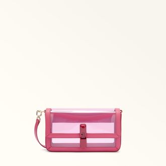 Furla Iride Borsa A Tracolla S Toni Velvet Pink Multicolore Tessuto Poliuretano Termoplastico + Pelle Di Vitello Sidney Donna