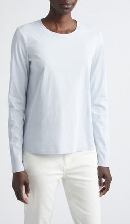 Lafayette 148 New York Long Sleeve T-Shirt in Bluebell at Nordstrom, Size X-Small
