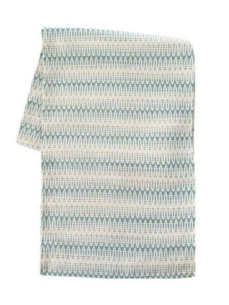 Anaya with Love Summer Twist Indoor Outdoor Table Runner in Aqua Blue at Nordstrom