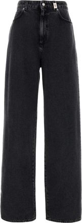 Alexander McQueen wide leg jeans - women - Organic Cotton - 28 - Black