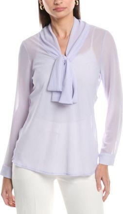 Tahari by ASL Tie Neck Top