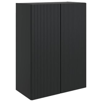 vidaXL Armario De Pared Negro 66 X 34,5 X 90 Cm Madera De Ingenier&iacute;a Vidaxl