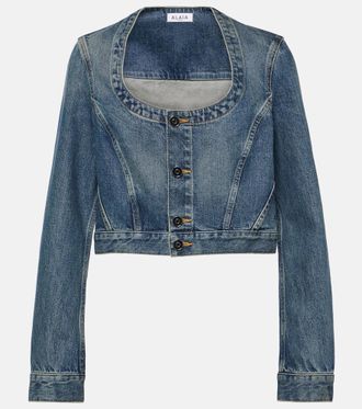 Alaia Cropped denim jacket