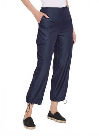 Lyss&eacute; Monique Cargo Pant In Solid Indigo